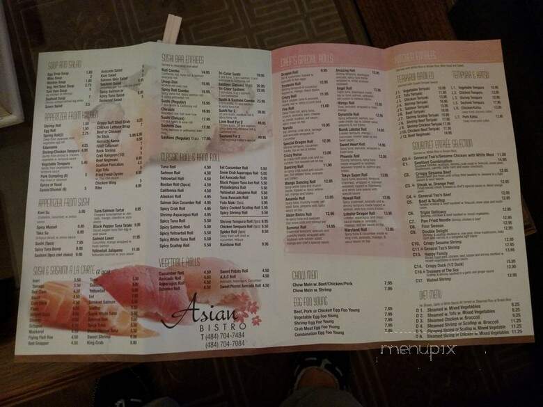 Asian Bistro - King of Prussia, PA menu_pic