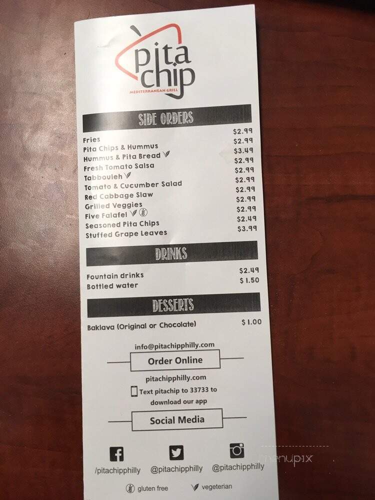 Pita Chip - Philadelphia, PA menu_pic