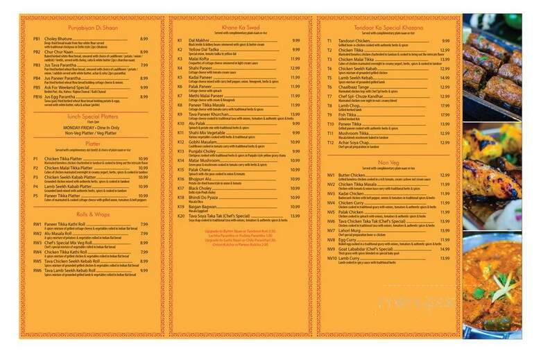 Punjabi by Nature - Chantilly, VA menu_pic
