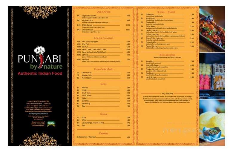 Punjabi by Nature - Chantilly, VA menu_pic