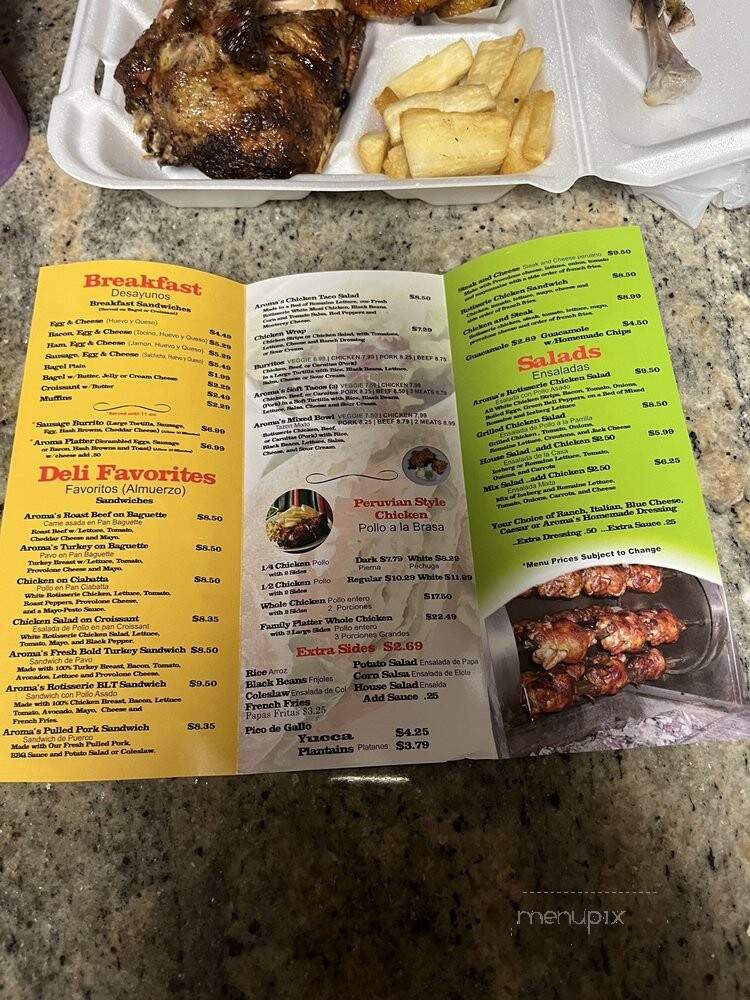 Aroma Deli - Winchester, VA menu_pic