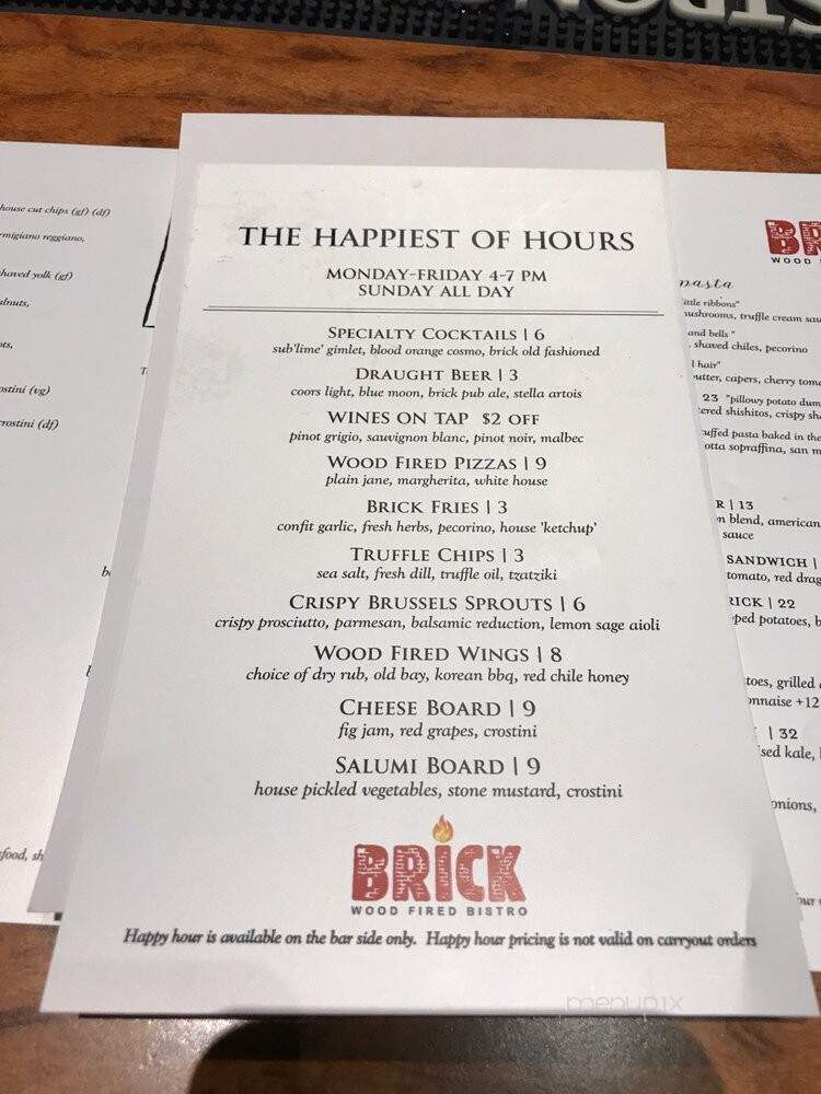Brick Wood Fired Bistro - Prince Frederick, MD menu_pic