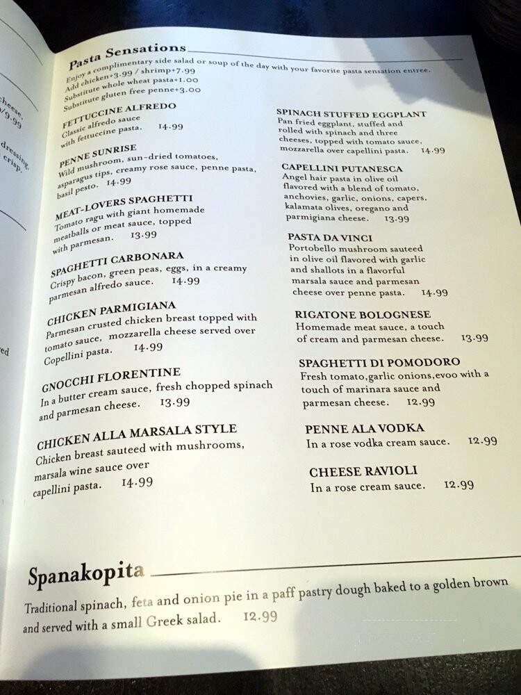 Four Seasons - Gambrills, MD menu_pic