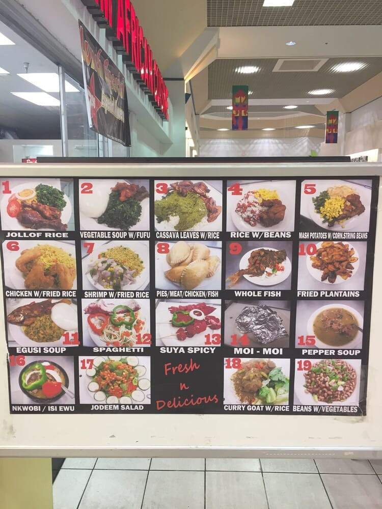Jodeem African Cuisine - Greenbelt, MD menu_pic