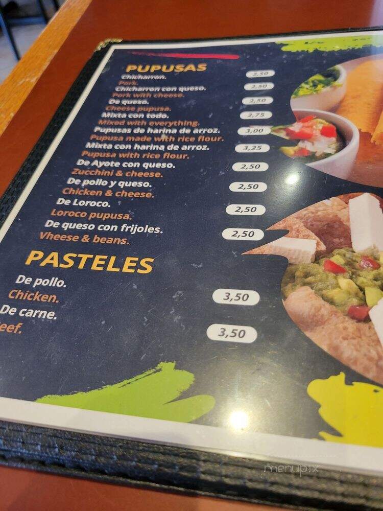 Irenes Pupusas - Silver Spring, MD menu_pic