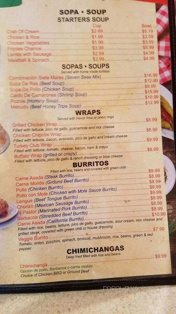 El Poblano - Severna Park, MD menu_pic