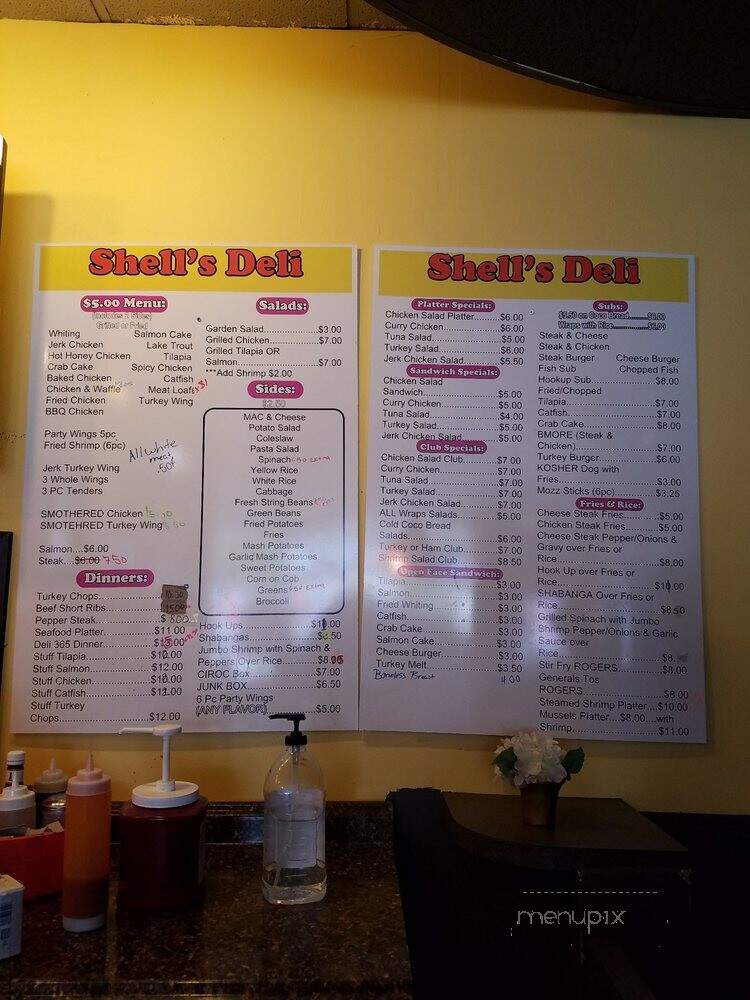 Shell's 365 Deli - Baltimore, MD menu_pic