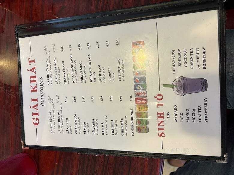 Pho So 1 - Richmond, VA menu_pic