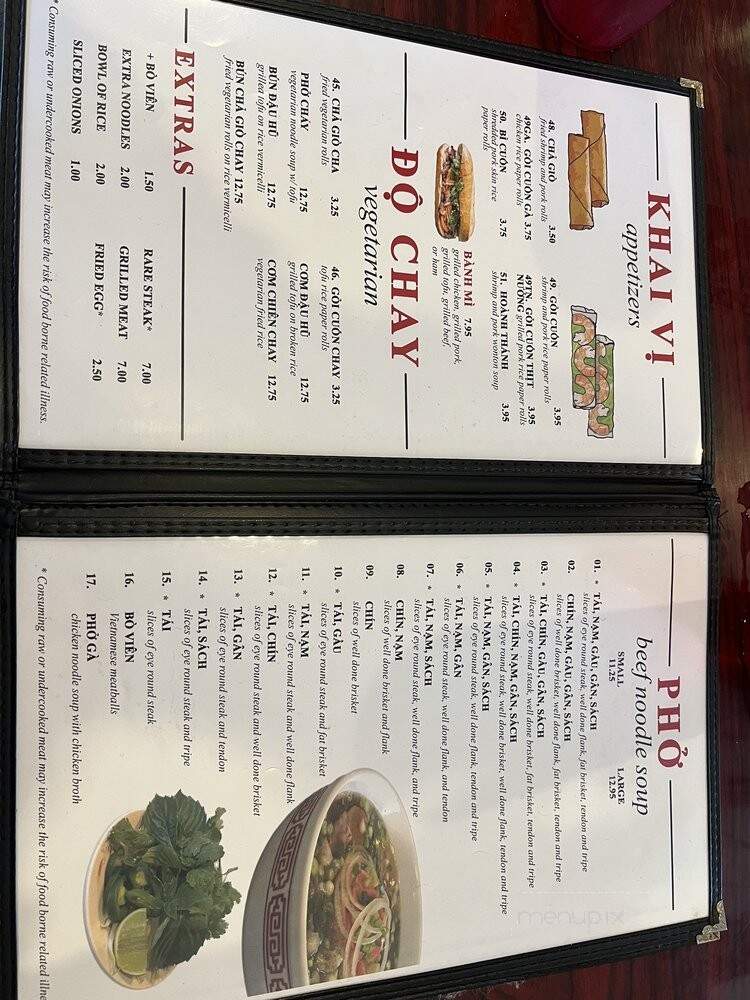 Pho So 1 - Richmond, VA menu_pic