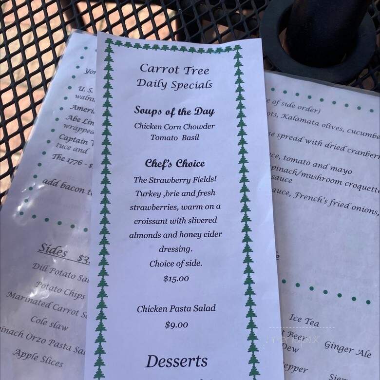 Carrot Tree Kitchens - Yorktown, VA menu_pic