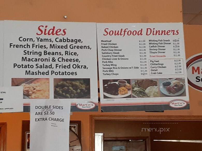 Martin's Soulfood & Catering - Virginia Beach, VA menu_pic