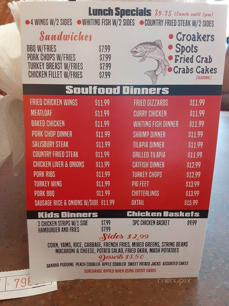 Martin's Soulfood & Catering - Virginia Beach, VA menu_pic