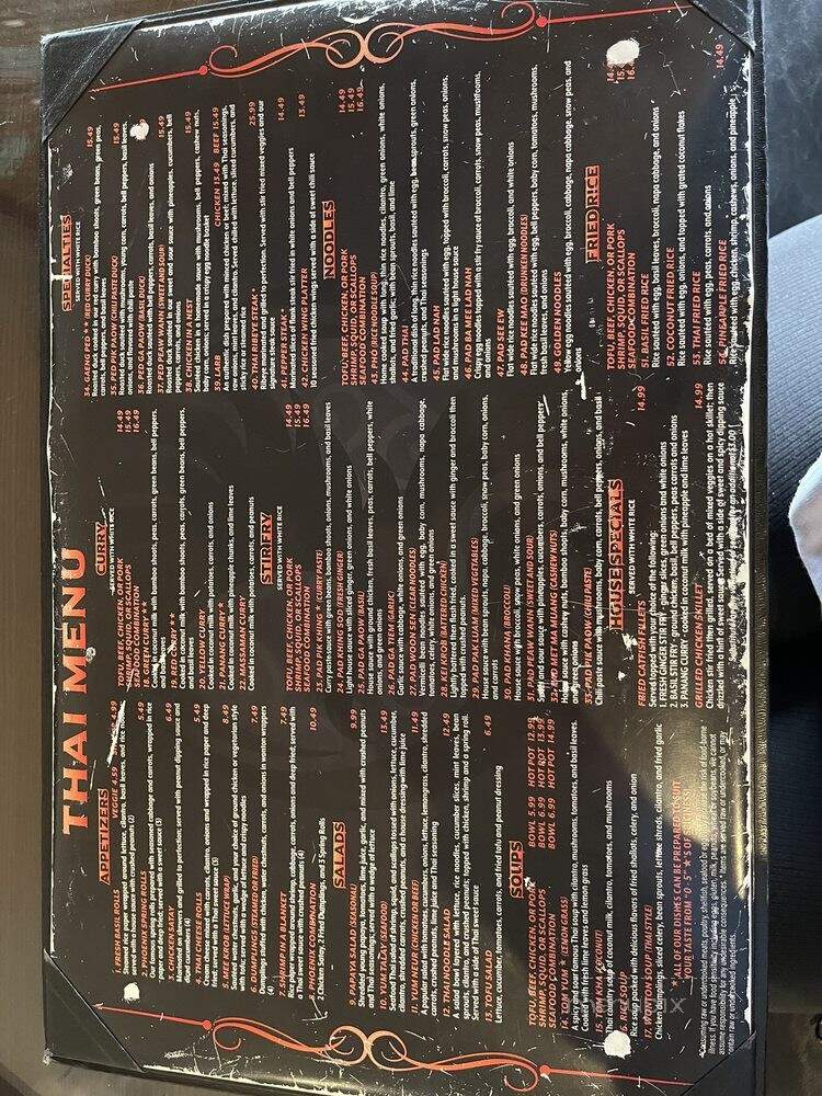 Chopstix Thai & Japanese Restaurant - Mooresville, NC menu_pic
