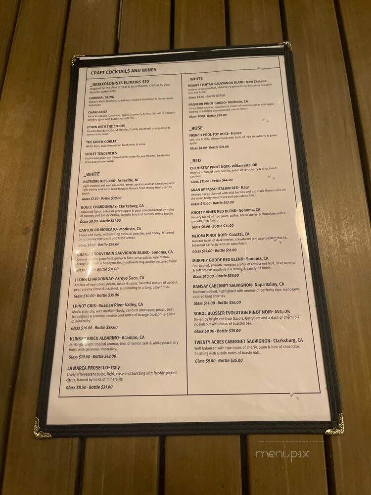 Brixx Wood Fired Pizza - Cary, NC menu_pic