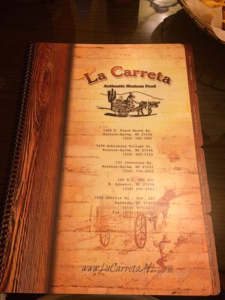 La Carreta Mexican Restaurant - Raleigh, NC