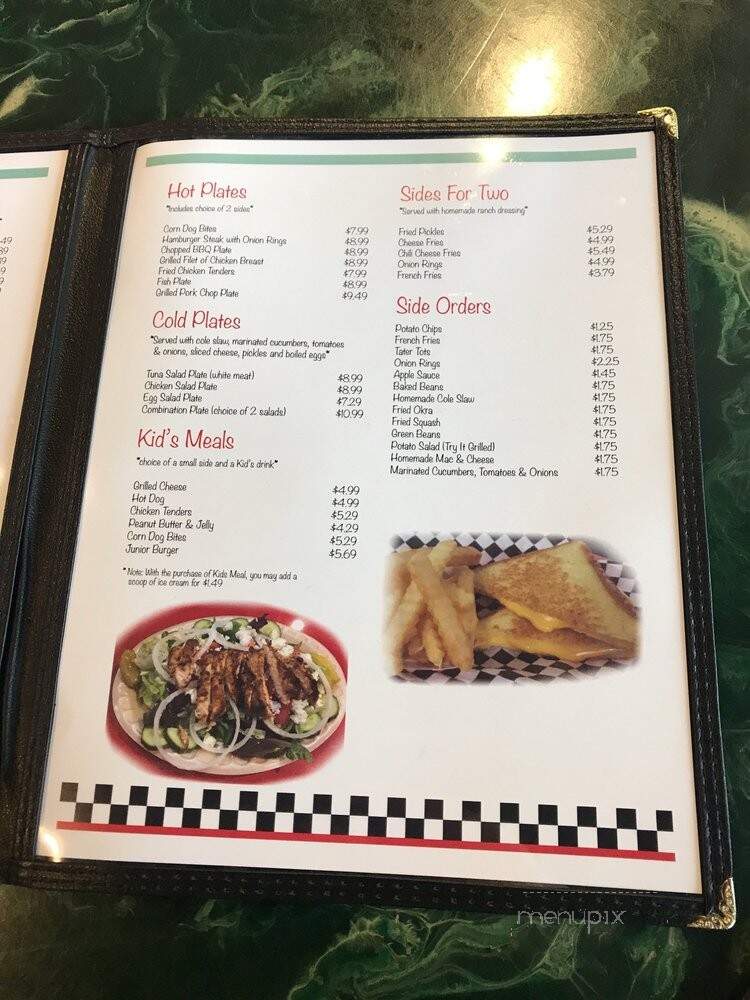 Park Road Soda Shoppe - Charlotte, NC menu_pic