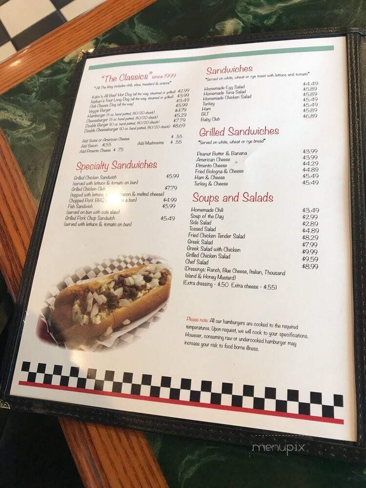 Park Road Soda Shoppe - Charlotte, NC menu_pic