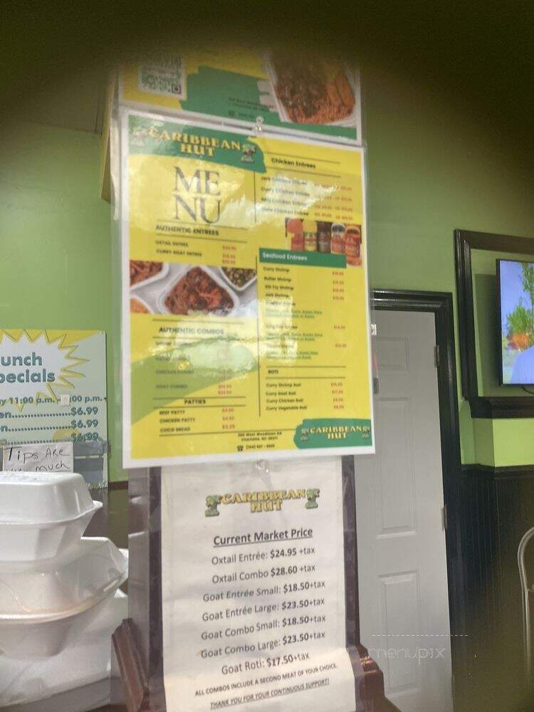 Caribbean Hut - Charlotte, NC menu_pic