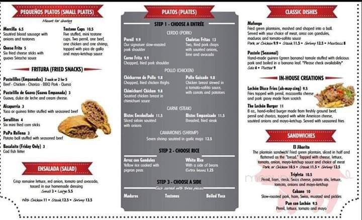 El Lechon de Negron - Union, NJ menu_pic
