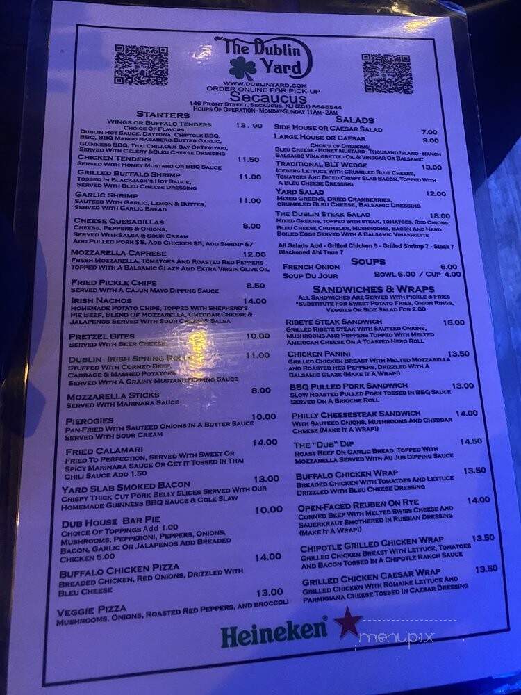 Blackjack Mulligans Secaucus - Secaucus, NJ menu_pic