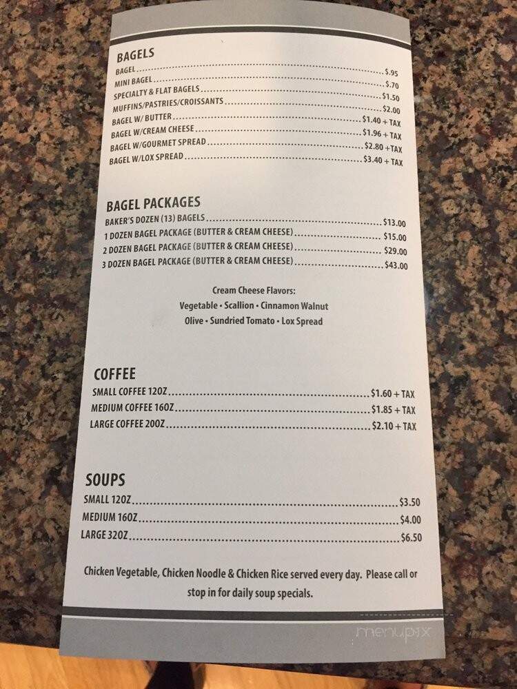 Sunrise Bagels 2 - Wayne, NJ menu_pic