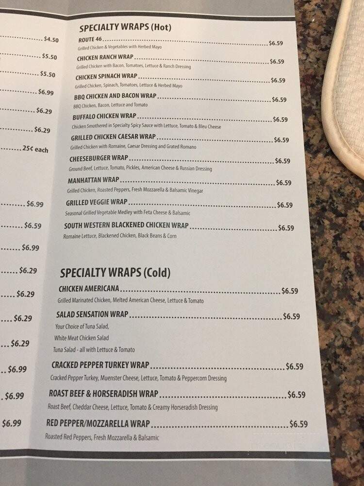 Sunrise Bagels 2 - Wayne, NJ menu_pic