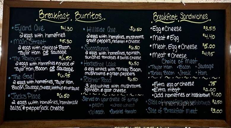 Roxbury Bagel & Deli - Succasunna, NJ menu_pic