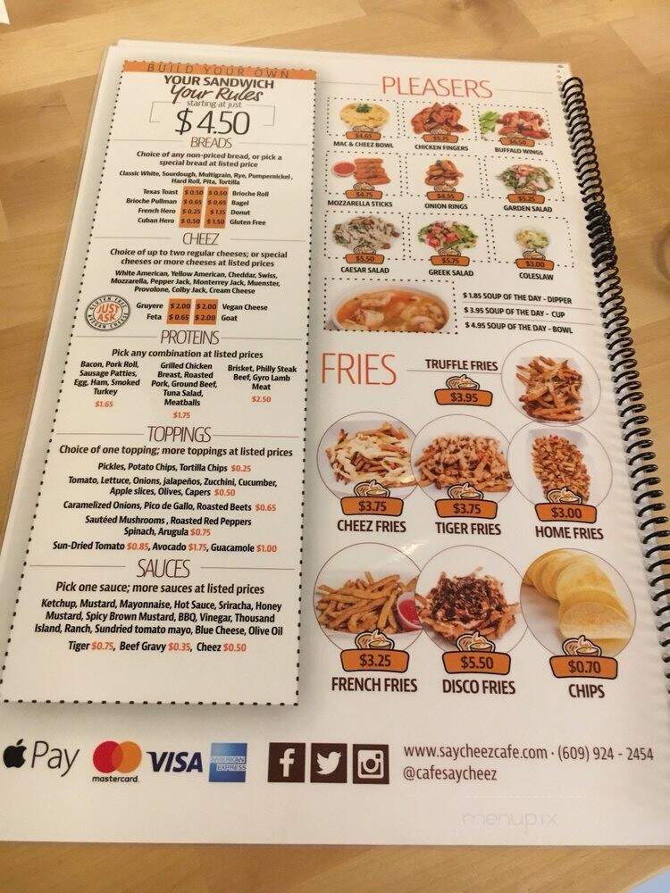 Say Cheez - Princeton, NJ menu_pic