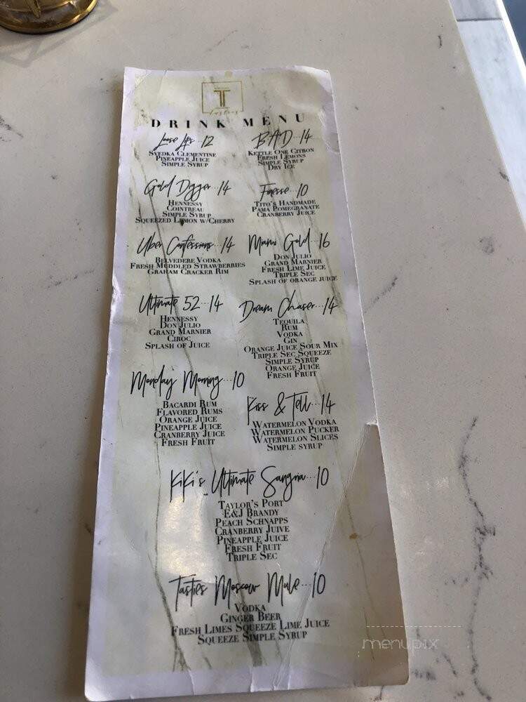 Tasties - Philadelphia, PA menu_pic