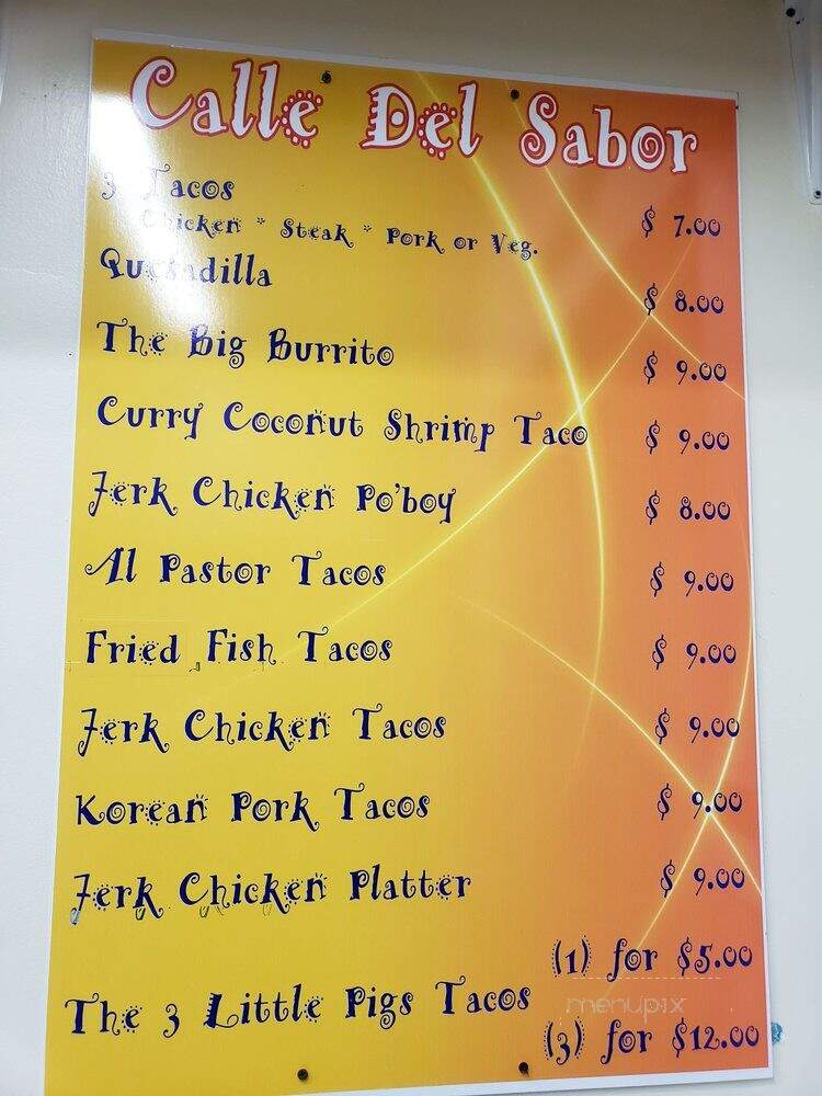 Calle Del Sabor - Philadelphia, PA menu_pic