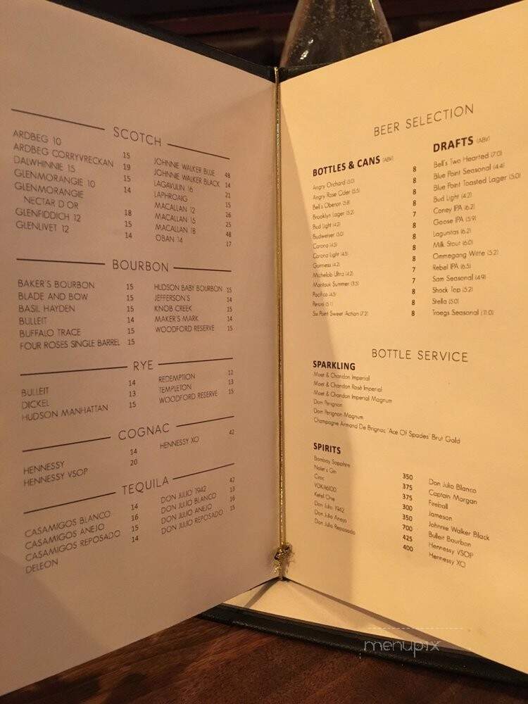 Ainsworth Midtown - New York, NY menu_pic