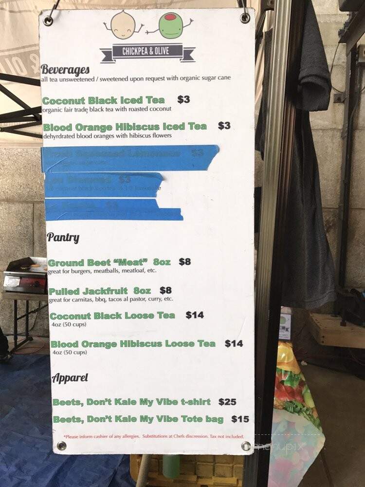 Chickpea & Olive - Brooklyn, NY menu_pic