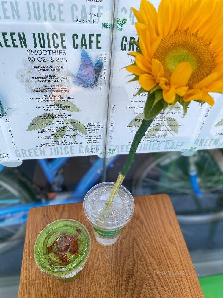 Green Juice Cafe - New York, NY menu_pic