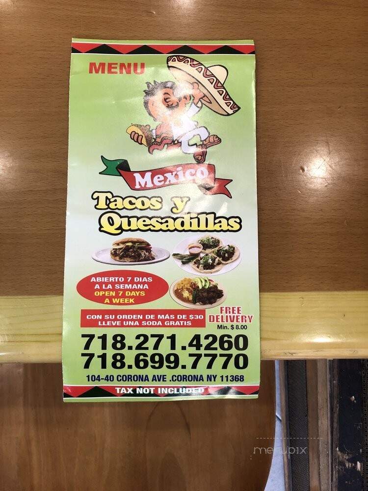 Tacos y Quesadillas Mexicanos - Woodside, NY