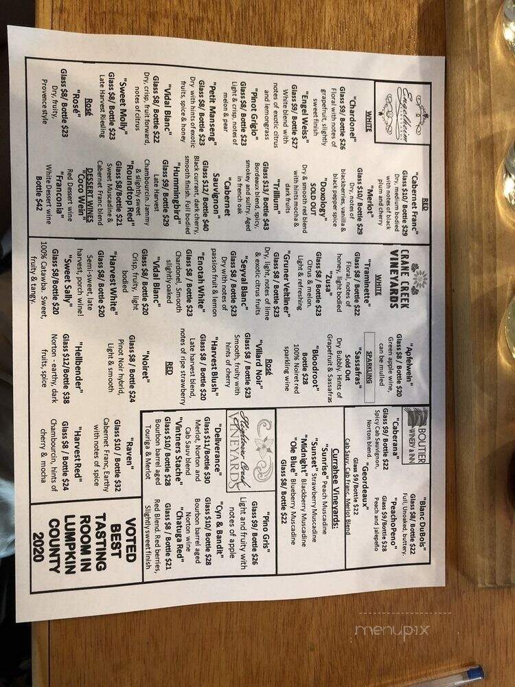 Naturally Georgia - Dahlonega, GA menu_pic