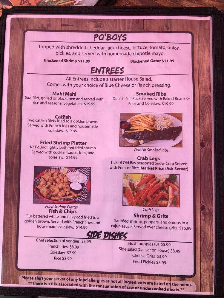Lazy Gator Bar - Oviedo, FL menu_pic