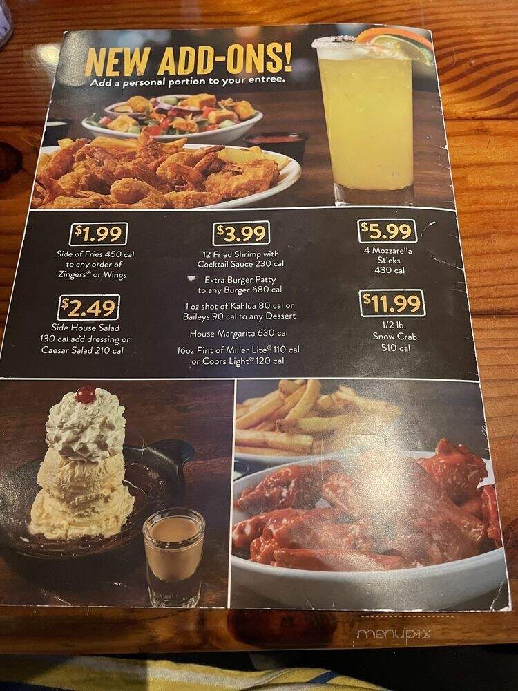 Miller's Ale House Restaurants - Orlando, FL menu_pic
