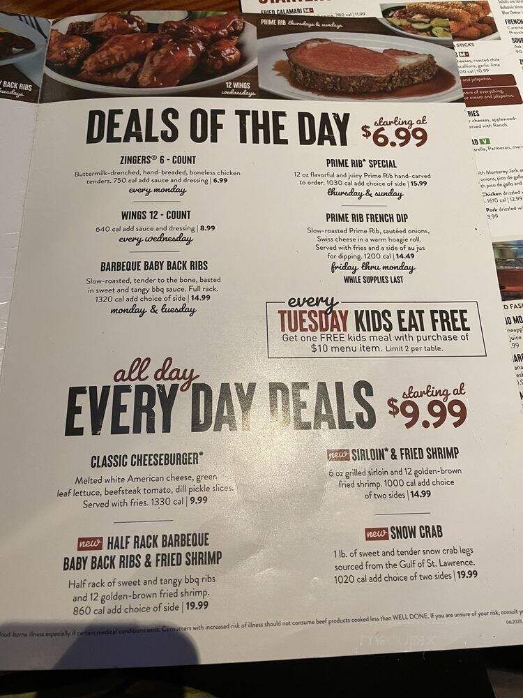 Miller's Ale House Restaurants - Orlando, FL menu_pic