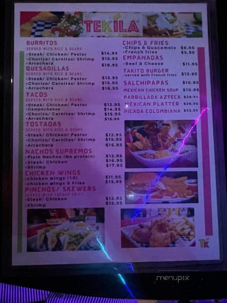Tekila Bar Club - Hollywood, FL menu_pic