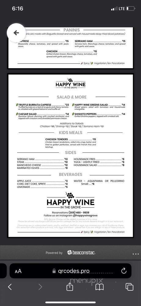 Happy Wine in The Grove - Miami, FL