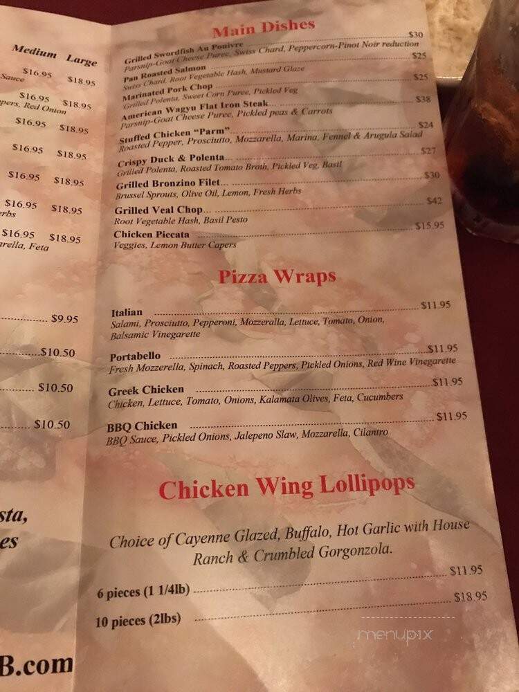 Cafe Centro Piano Bar - West Palm Beach, FL menu_pic
