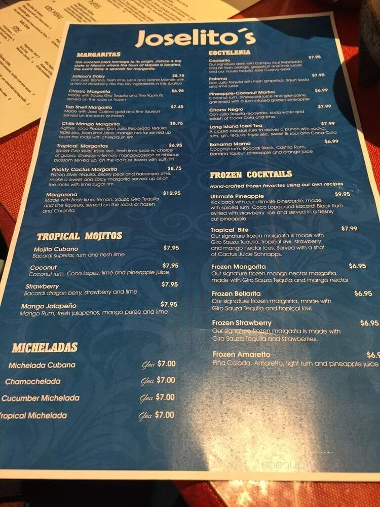 Joselito's Latin Grill & Oyster Bar - Antioch, TN menu_pic