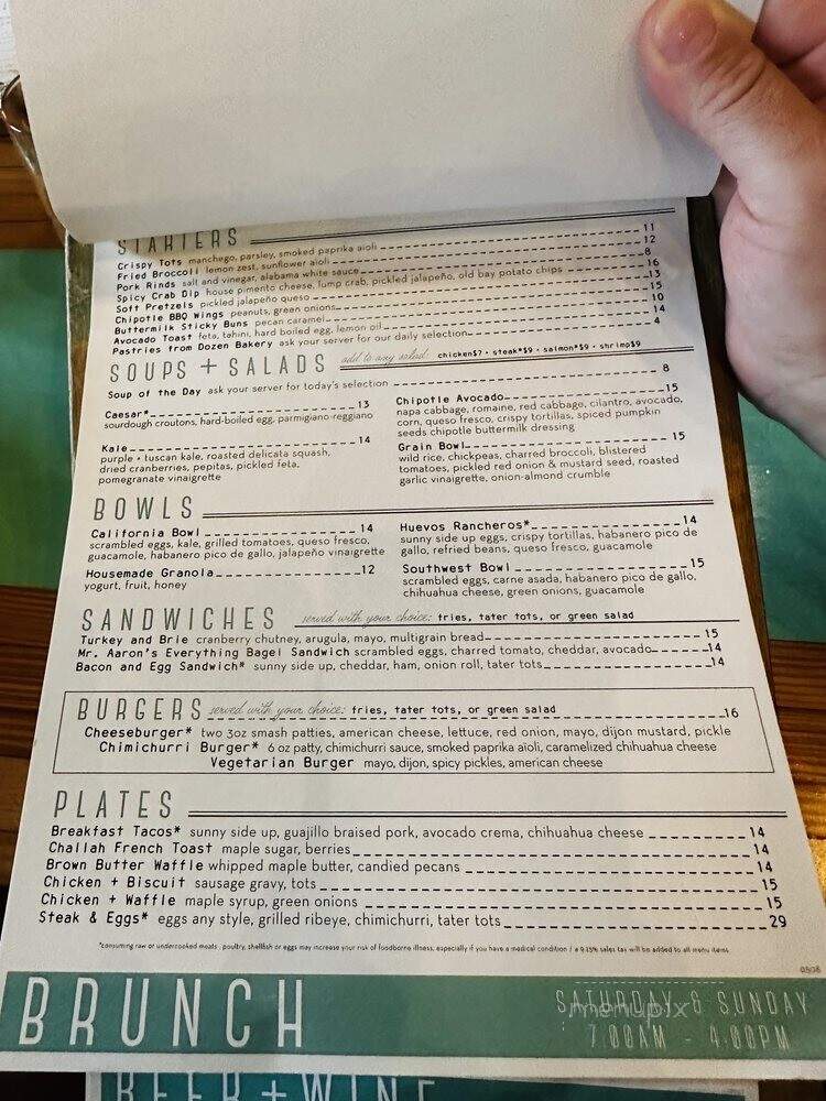 Pinewood Social - Nashville, TN menu_pic