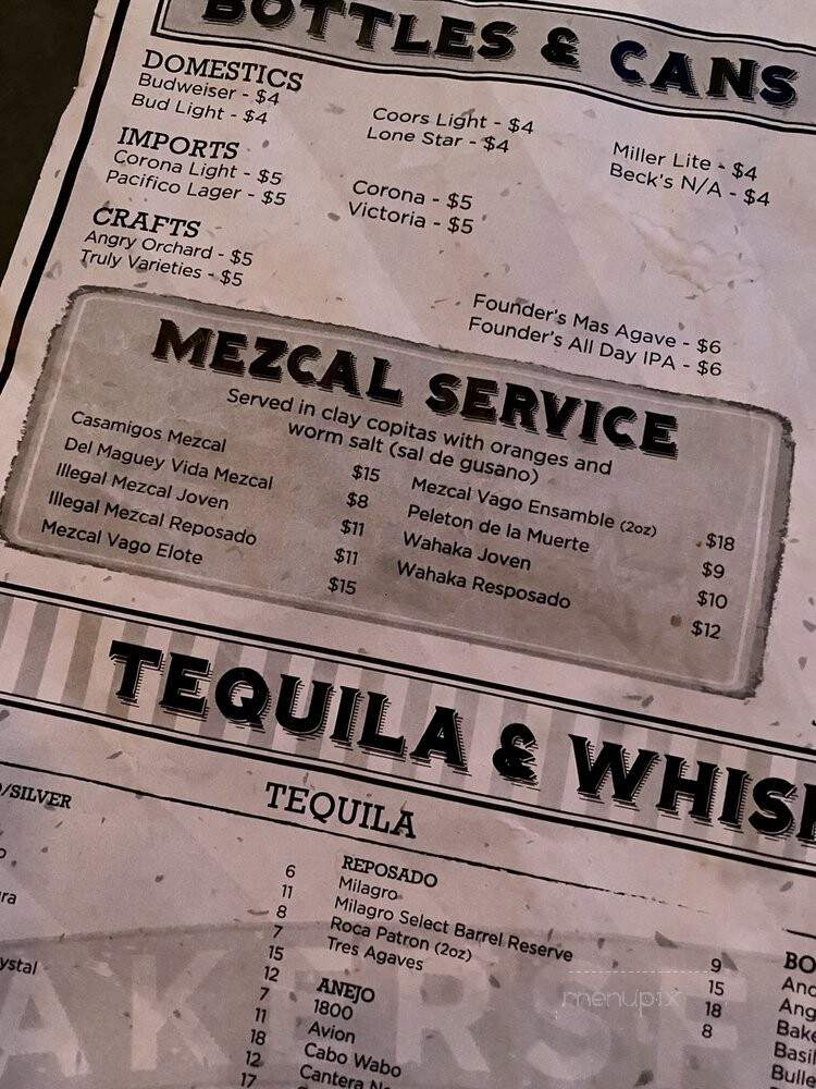 Bakersfield OTR - Cincinnati, OH menu_pic