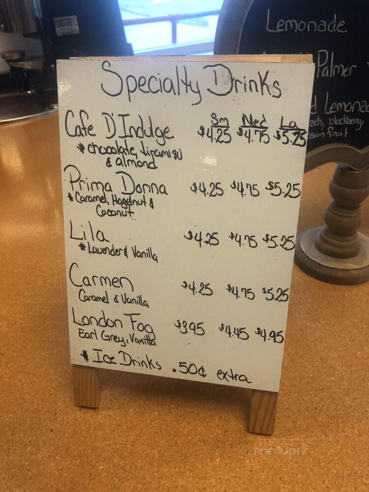 Indulge Coffee - Savannah, GA menu_pic