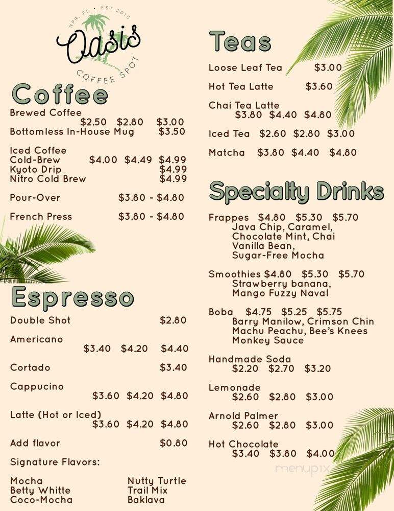 Oasis Coffee Spot - New Port Richey, FL