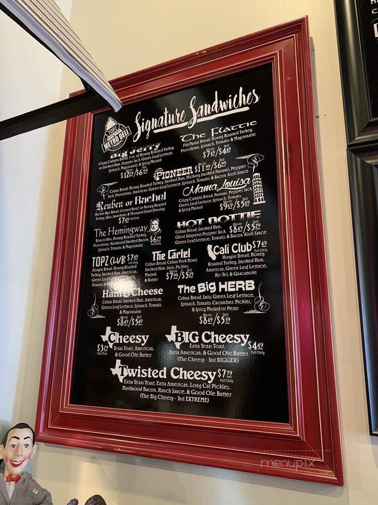 Topz - McMinnville, TN menu_pic