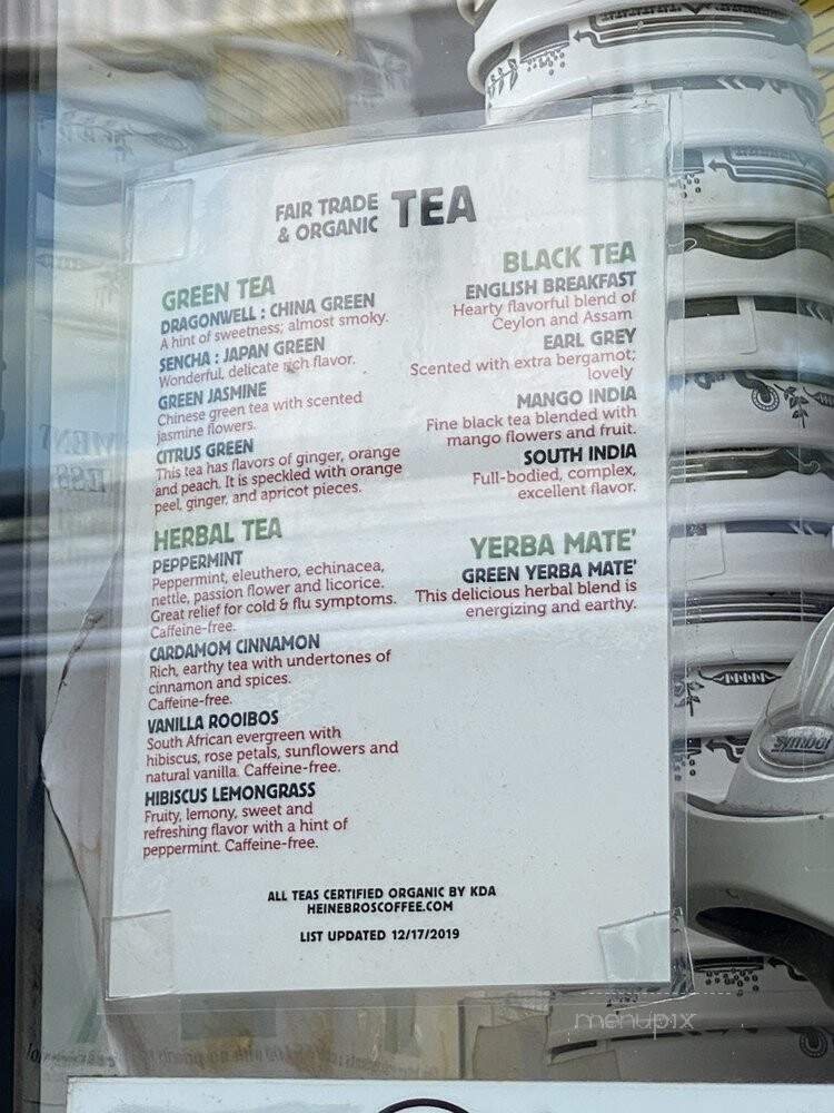 Heine Brothers Coffee - Louisville, KY menu_pic