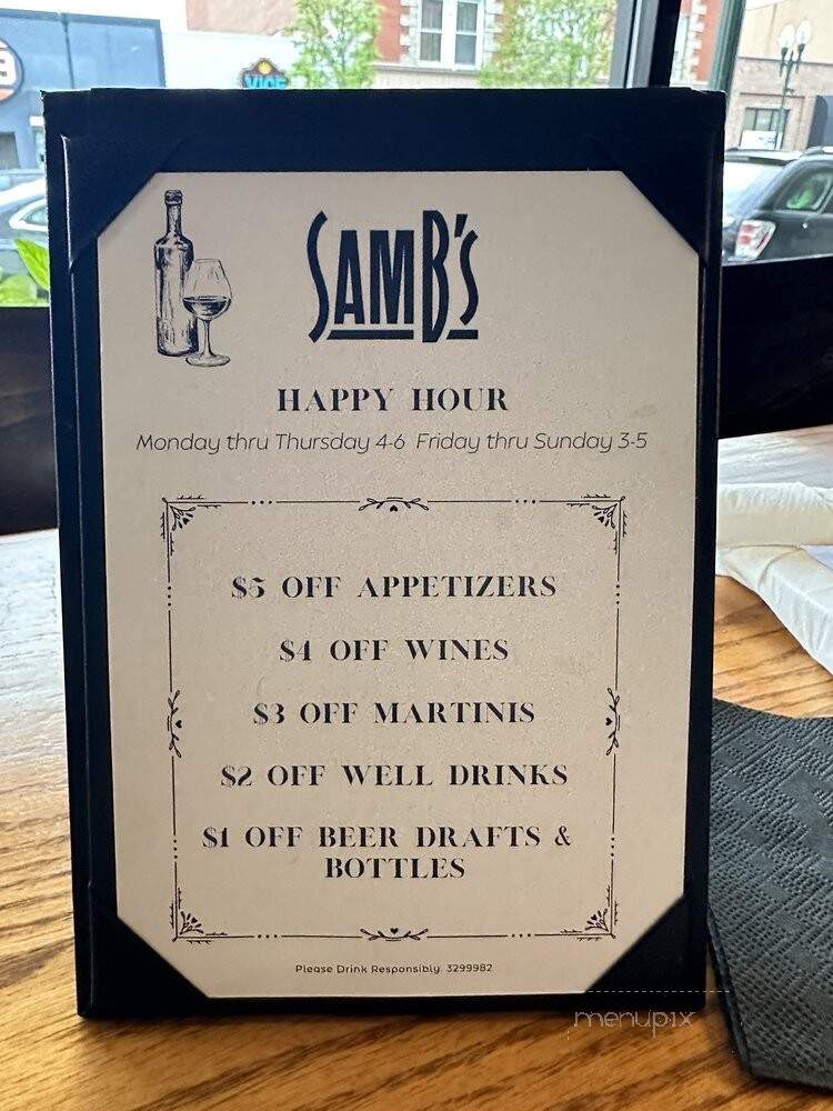 SamB's Restaurant - Bowling Green, OH menu_pic