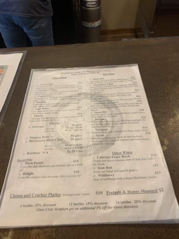 Kayla Rae Cellars - Rockford, MI menu_pic